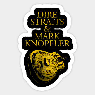 Distressed Dire Straits and Mark Knopfler Sticker